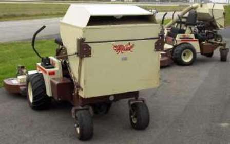 used Grasshopper Front-Mount Mower with grass catcher